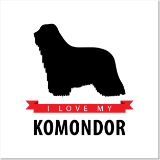 I Love My Komondor Posters and Art